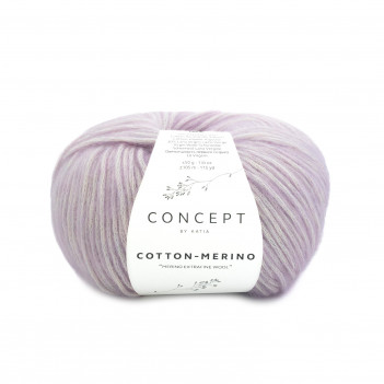 Filato lana cotone pastello fibre naturali, spessore medio. Art: Cotton-merino Katia...