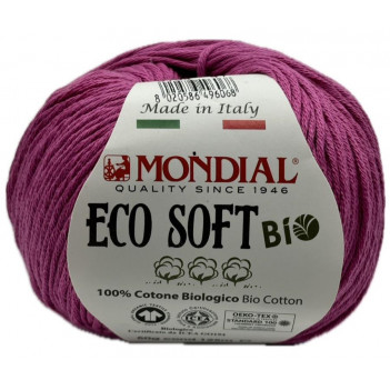Filato per ferri e uncinetto puro cotone organico spessore fine. Art. Eco Soft Bio