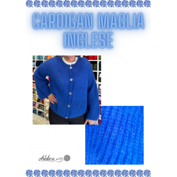 Pattern cardigan mohair maglia inglese