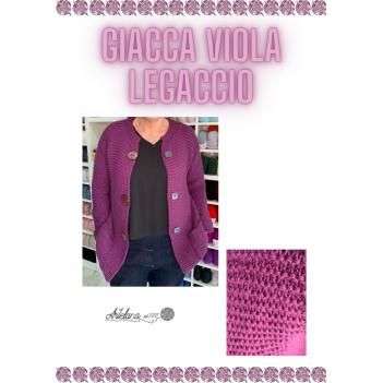 Pattern giacca viola legaccio