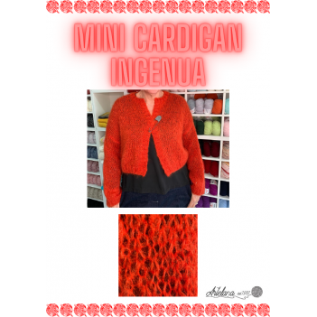 Pattern mini cardigan ingenua