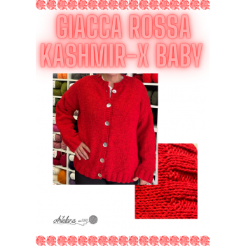 Pattern giacca rossa kashmir-x baby