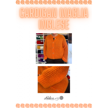 Pattern cardigan mohair maglia inglese