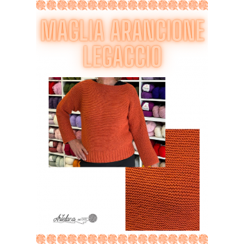 Pattern maglia arancione legaccio