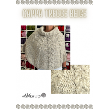 Pattern cappa trecce beige