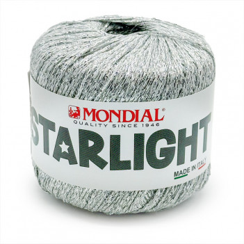 Filato per ferri e uncinetto poliestere e viscosa laminato spessore fine Art. Starlight...