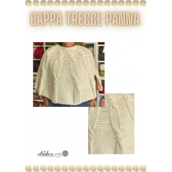 Pattern cappa trecce panna filo doppio