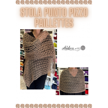 Pattern stola punto pizzo paillettes