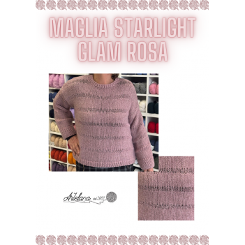 Pattern maglia starlight glam rosa