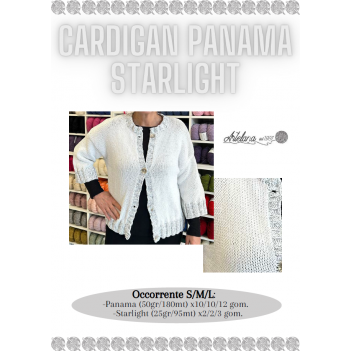 Pattern cardigan Panama Starlight
