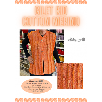Pattern gilet Kid Cotton Merino