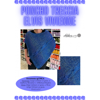 Pattern poncho treccia Elvis Vivienne