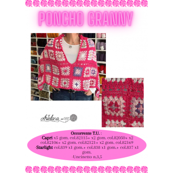 Pattern poncho granny