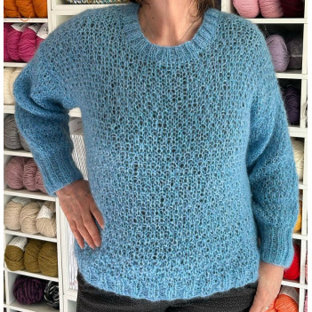 Maglia kid 3 fili chicco di riso doppio lavorata a mano