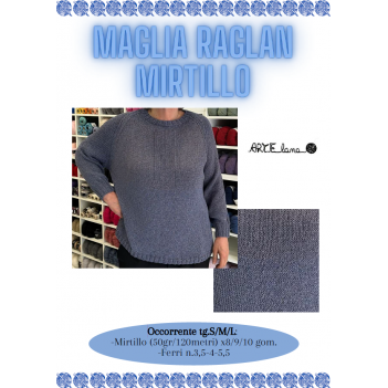 Pattern maglia Mirtillo raglan