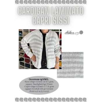 Pattern cardigan laminato Capri Sissi