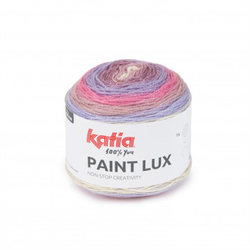 Filato acrilico lana formato cake filo lurex spessore medio. Art. Paint Lux di Katia...