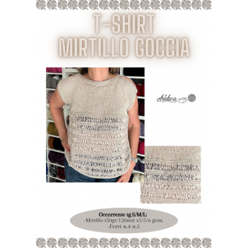 Pattern t-shirt Mirtillo goccia