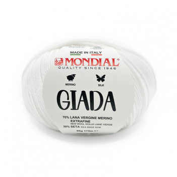 Filato in pura lana e seta, spessore fine. Art. Giada Lane Mondial